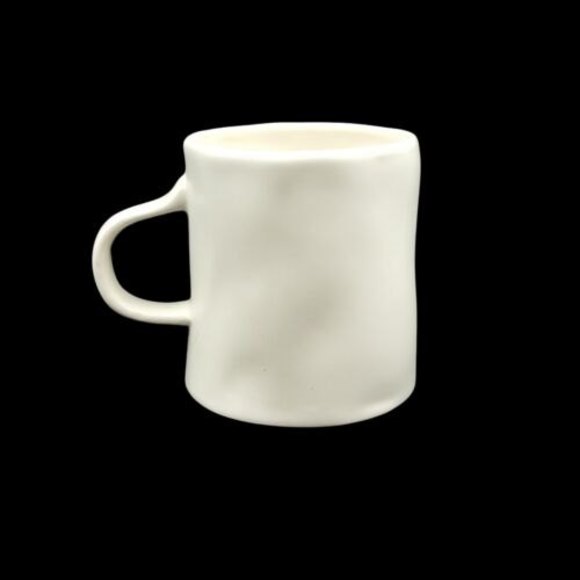 NEW Rae Dunn Magenta "SIT" Artisan Collection Ivory Black Coffee Mug - Picture 3 of 6